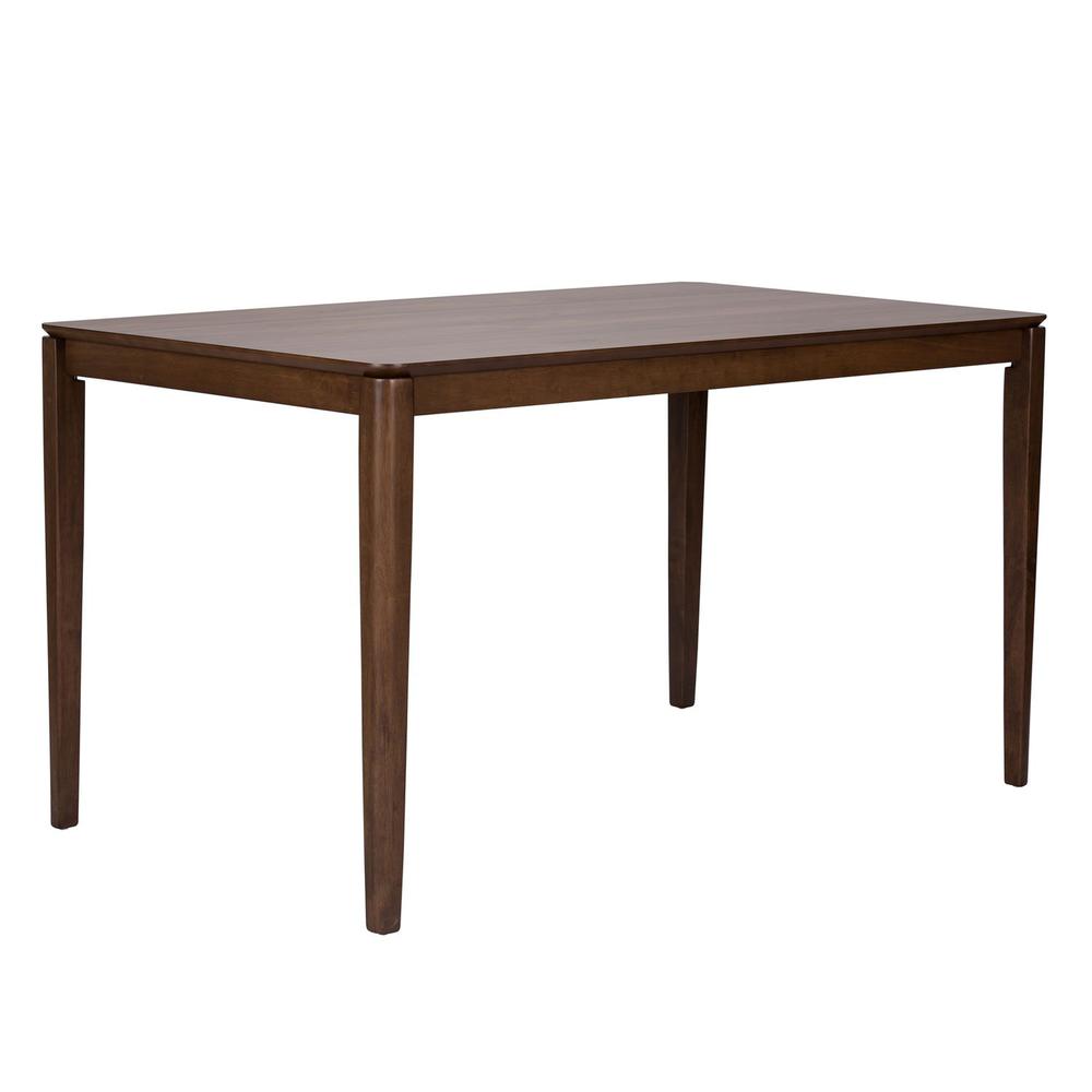 Space Savers Rectangular Leg Table in Satin Walnut