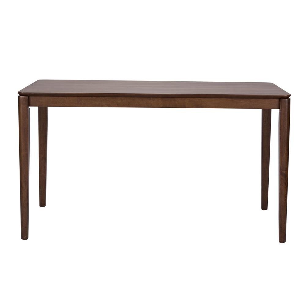 Space Savers Rectangular Leg Table in Satin Walnut