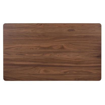 Space Savers Rectangular Leg Table in Satin Walnut
