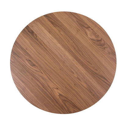 Space Savers Round Pedestal Table in Satin Walnut