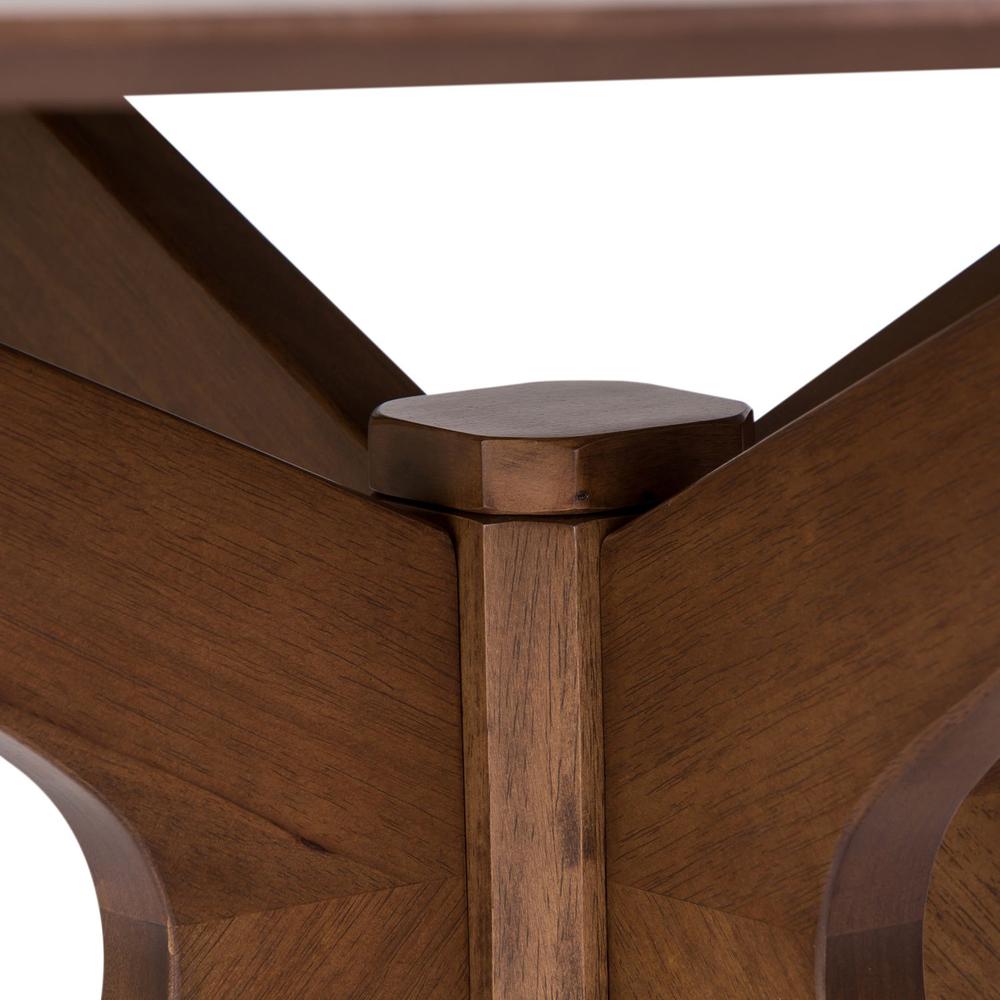 Space Savers Round Pedestal Table in Satin Walnut