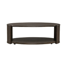 City View 3 Piece Set - Cocktail Table, End Tables- Coffee Bean Oak Wood