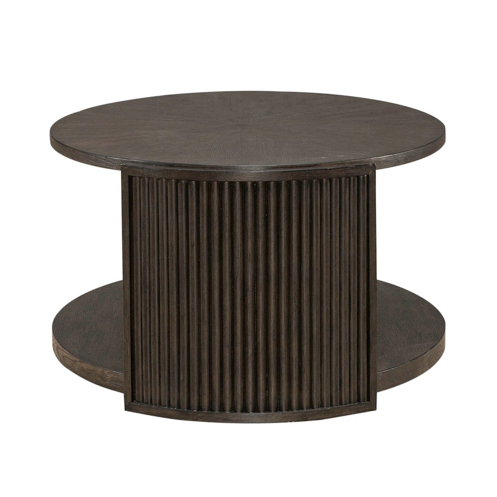 City View 3 Piece Set - Cocktail Table, End Tables- Coffee Bean Oak Wood