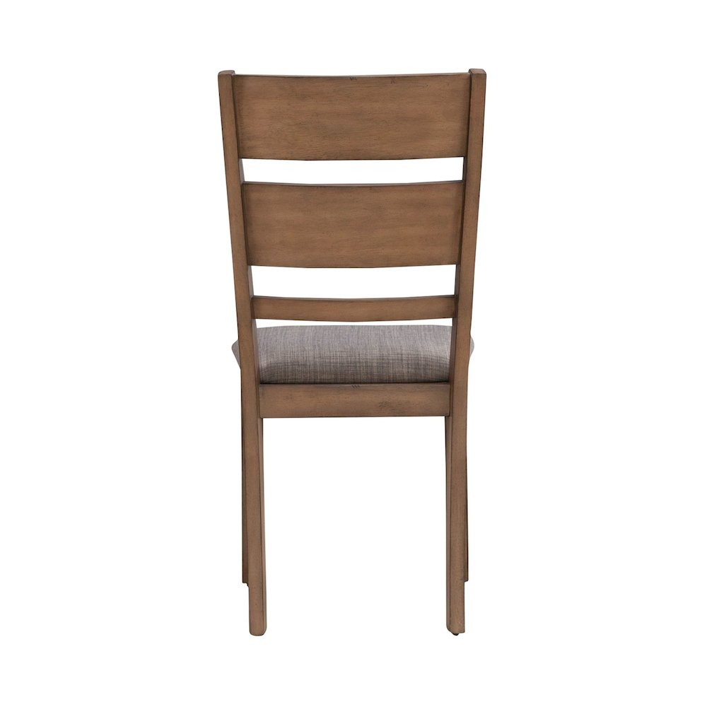3 Piece Drop Leaf Table Dining Room Set with 2 Slat Back Side Chairs - Sandstone