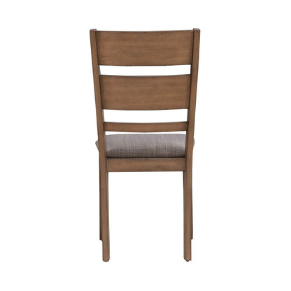 3 Piece Drop Leaf Table Dining Room Set with 2 Slat Back Side Chairs - Sandstone