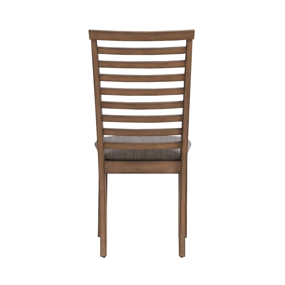3 Pc Drop Leaf Table Dining Room Set with 2 Ladder Back Side Chairs - Sandstone