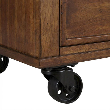 Solid Wood 2-Piece Desk with Urban Style and Durable Metal Frame