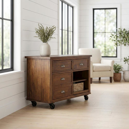 Solid Wood 2-Piece Desk with Urban Style and Durable Metal Frame