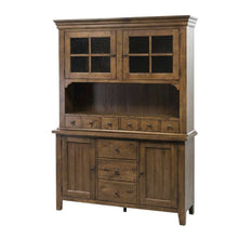 Traditional Rubberwood and White Oak Buffet with Ample Storage