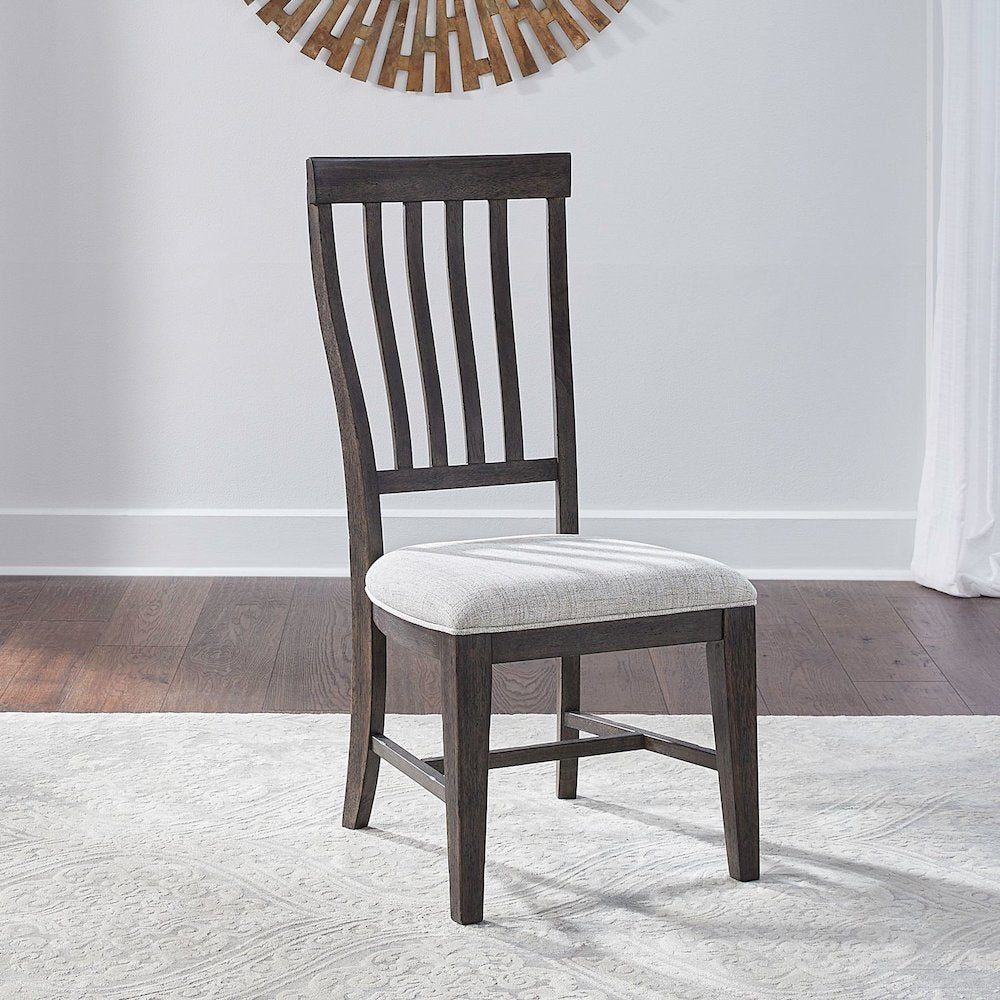 Grant Park Upholstered Slat Back Side Chair for Dining Room - Set of 2