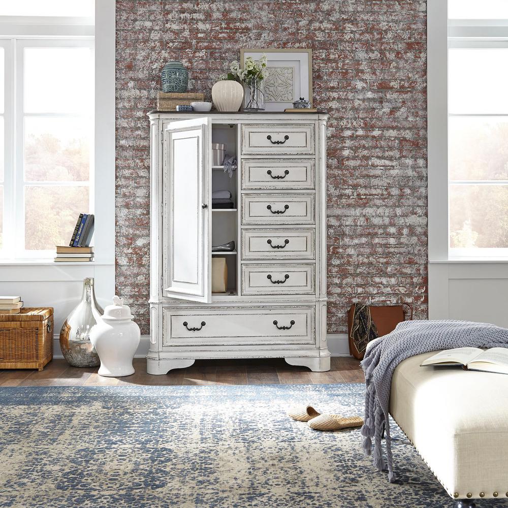 Magnolia Manor Master Chest in Antique White