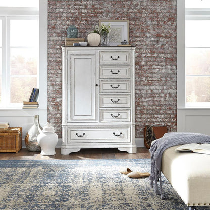 Magnolia Manor Master Chest in Antique White