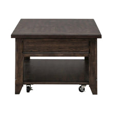 3 Pc Living Room Set - Lift Top Cocktail Table, 2 End Tables - Brown Oak Wood