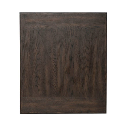 3 Pc Living Room Set - Stone Top Cocktail Table, 2 End Tables - Brown Oak Wood
