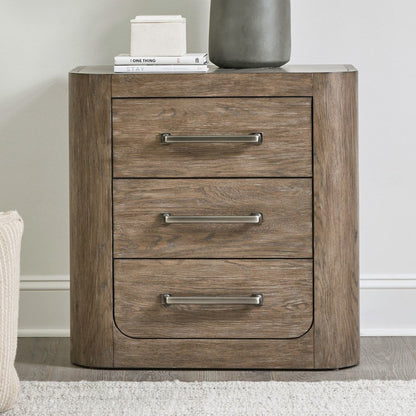 California King Shelter Bed, Dresser & Mirror, Night Stand Set - Burnished Clay