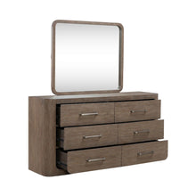 California King Shelter Bed, Dresser & Mirror, Chest Set - Burnished Clay