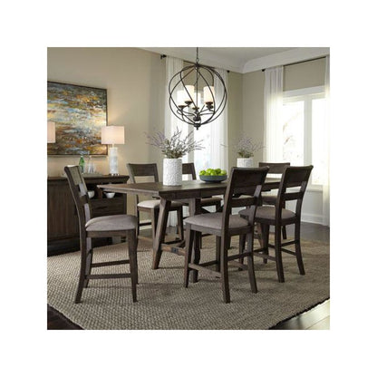 Elegant Brown Dining Table Set for 6 – Dining Room Table and Chairs