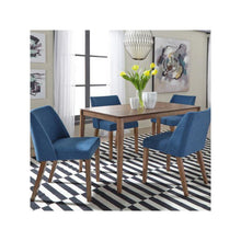 Brown Small Dining Table Set for 4 – 5 Piece Kitchen and Dining Room Set