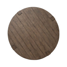 3 Piece Set - Round Cocktail Table, 2 End Tables Cobblestone Brown