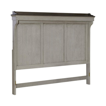 King Mantle Headboard Farmhouse White