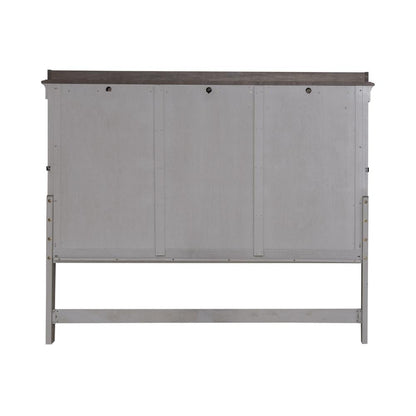 King Mantle Headboard Farmhouse White