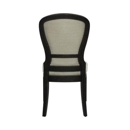 Uph Tufted Back Side Chair - Black - Set of 2 Traditional Multi