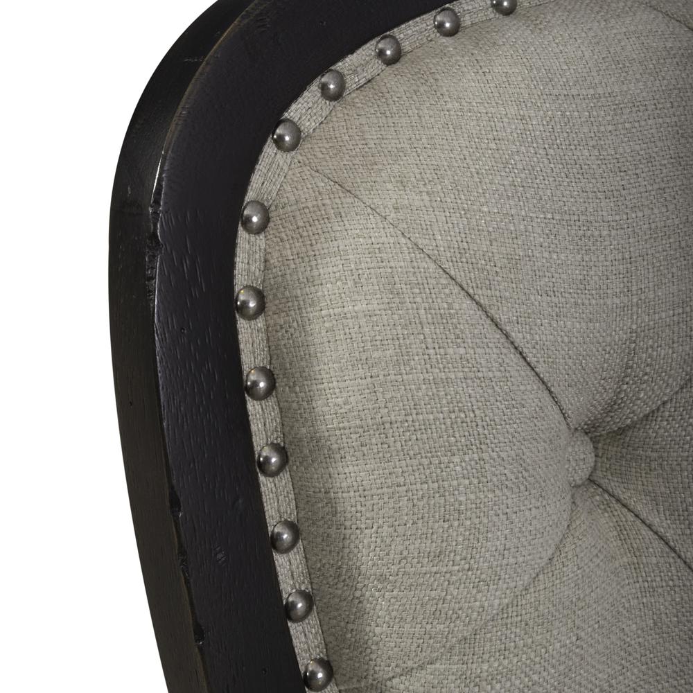 Uph Tufted Back Side Chair - Black - Set of 2 Traditional Multi