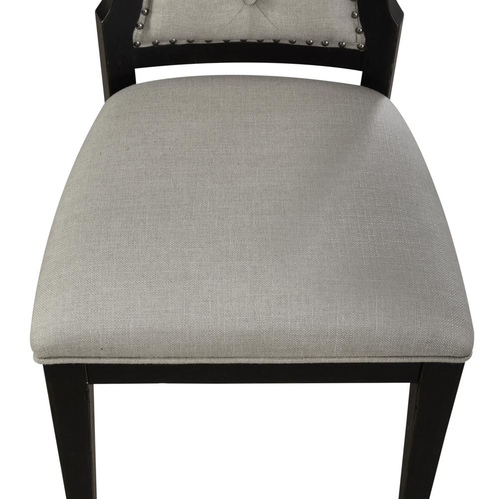 Uph Tufted Back Side Chair - Black - Set of 2 Traditional Multi