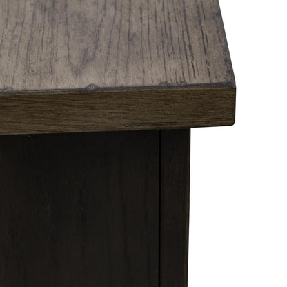 Americana Farmhouse Hall Buffet- Black in Dusty Taupe