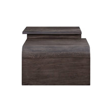Living Room 3 PcSet Rounded Waterfall Edge Geometric Design - Espresso Oak Wood