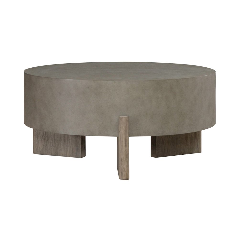 Affinity 3 Piece Set - Round Cocktail Table, 2 End Tables - Dusty Taupe Faux