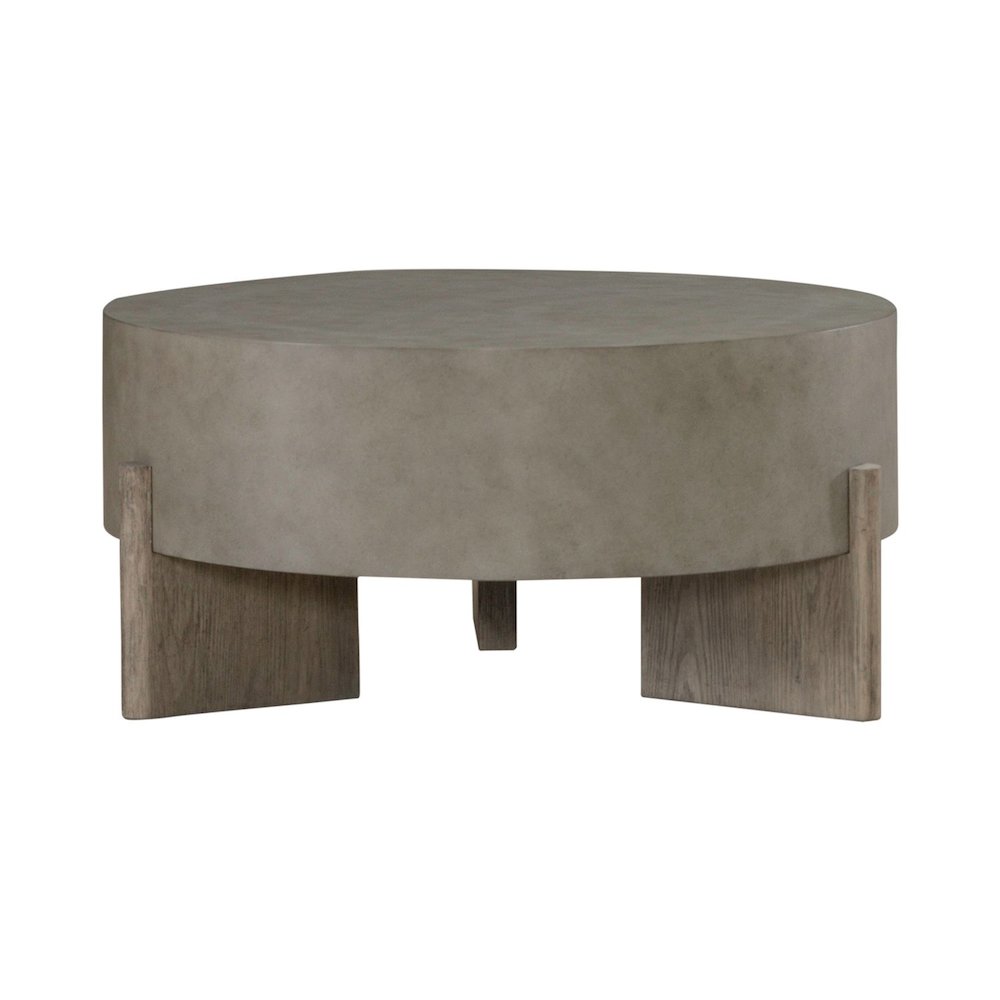 Affinity 3 Piece Set - Round Cocktail Table, 2 End Tables - Dusty Taupe Faux