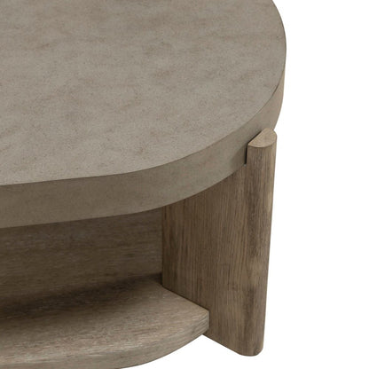 Affinity Opt 3 Piece Set - Oval Cocktail Table, 2 End Tables - Dusty Taupe Faux