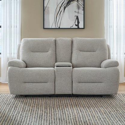 Power Recline Sofa & Loveseat  with Charging Ports - Nathan Ginger Fabric