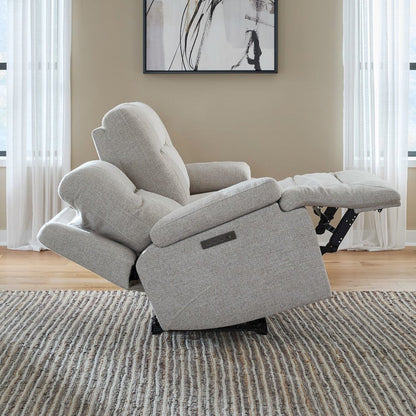 Power Recline Sofa & Loveseat  with Charging Ports - Nathan Ginger Fabric