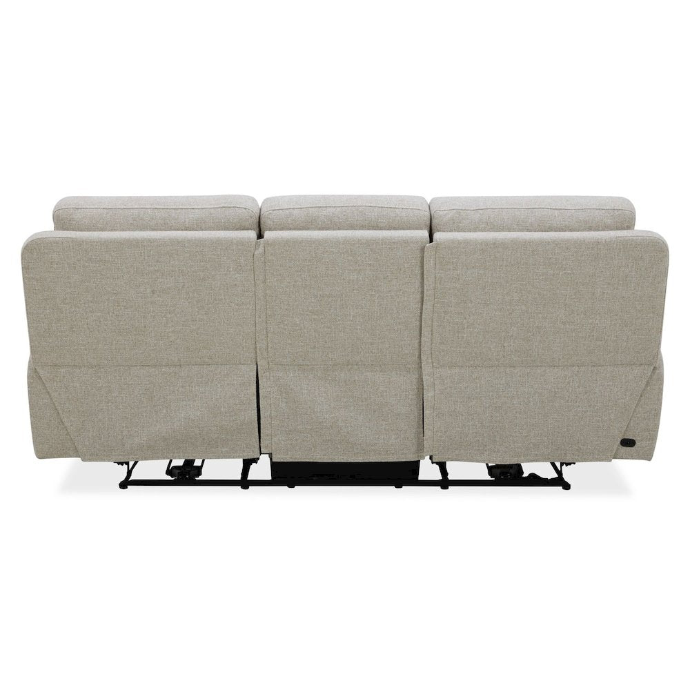 Power Recline Sofa & Loveseat  with Charging Ports - Nathan Ginger Fabric