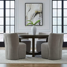 Accent Dining Chairs with Castors - Truffle Upholstry - Set of Four