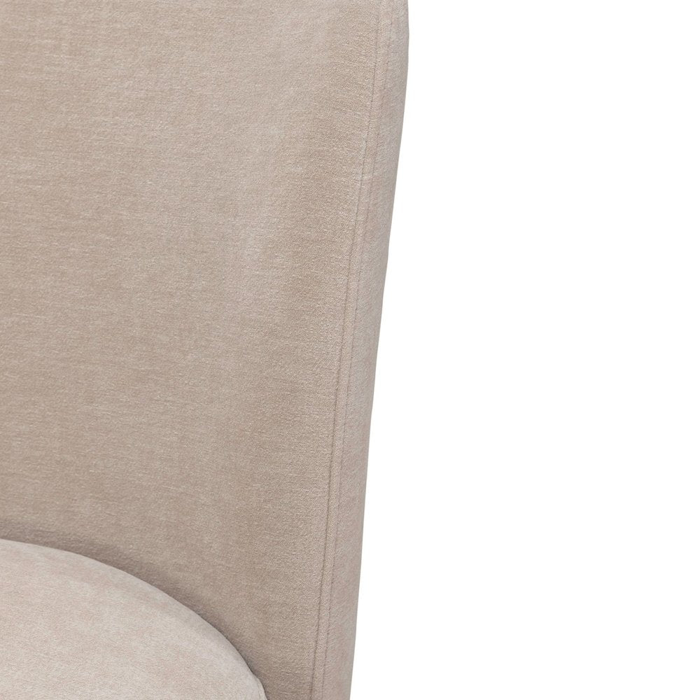 Accent Dining Chairs with Castors - Wicker Upholstry - Set of Four