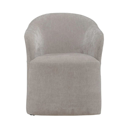 Accent Dining Chairs with Castors - Truffle Upholstry - Set of Four