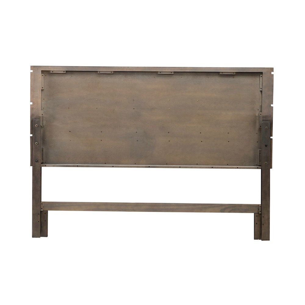 Cascade Falls King Panel Bed Headboard with LED Touch Light - Satin Espresso