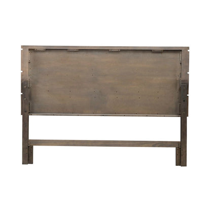 Cascade Falls King Panel Bed Headboard with LED Touch Light - Satin Espresso