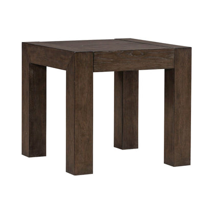 3 Piece Set - Cocktail Table, 2 Square End Tables - Satin Espresso