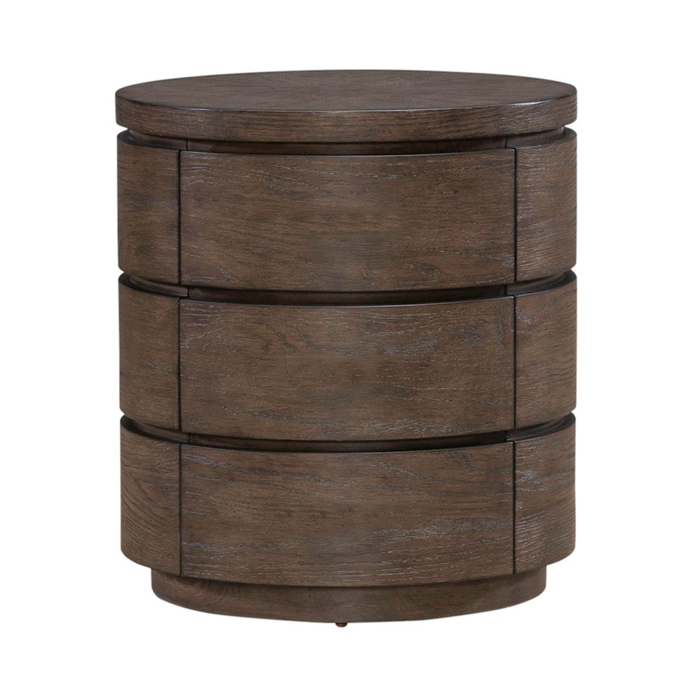 3 Piece Set - Cocktail Table, 2 Round End Tables - Satin Espresso