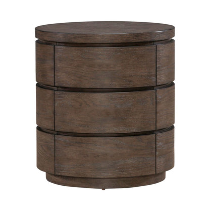 3 Piece Set - Cocktail Table, 2 Round End Tables - Satin Espresso