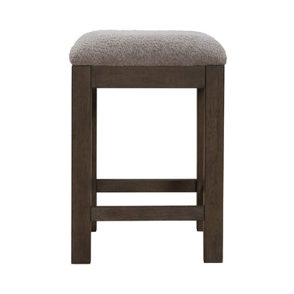Cascade Falls Living Room Upholstered Console Stool - Satin Espresso