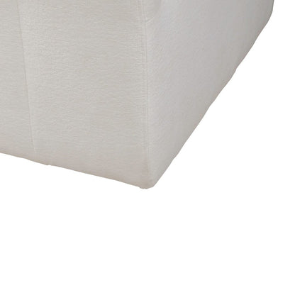 Accent Dining Chairs with Castors - Squared Back - Ivory Upholstry - Set of Four