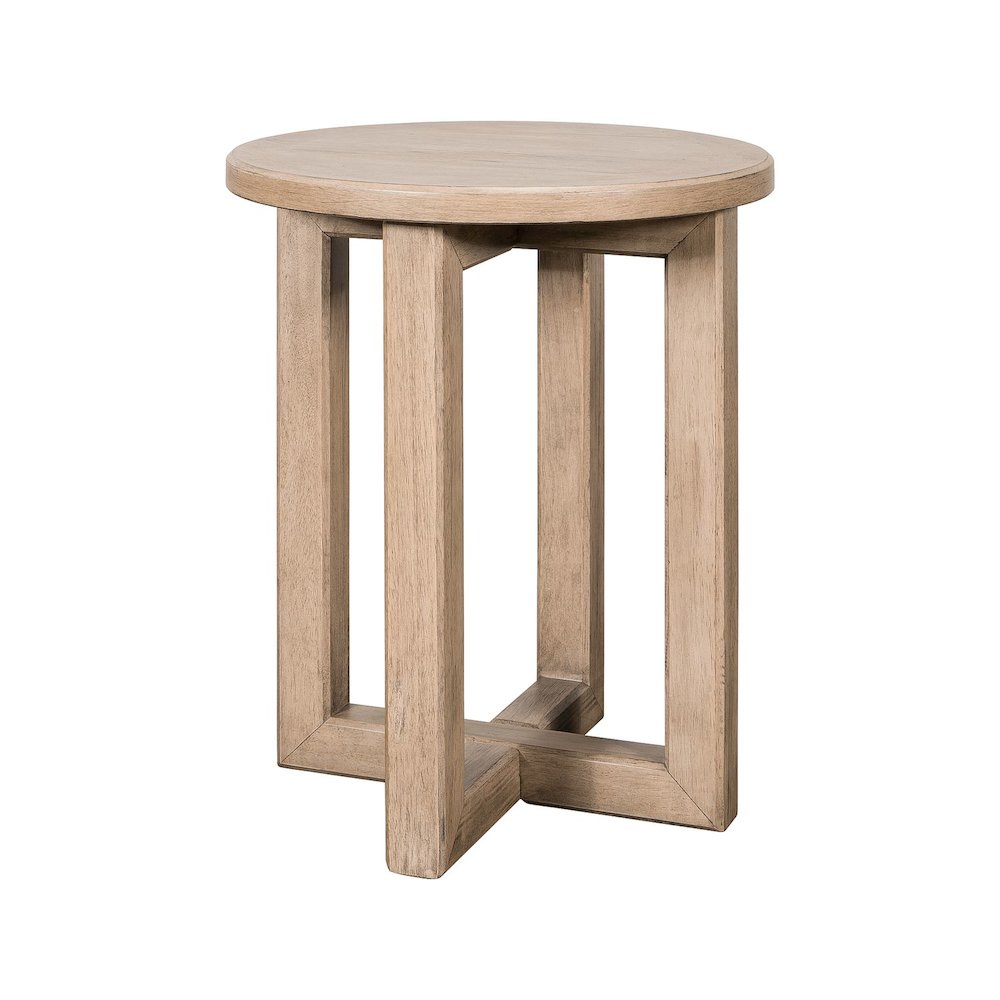 3 Pc Living Room Set - Cocktail Table, Chairside Table  - Barley Buff Birch Wood