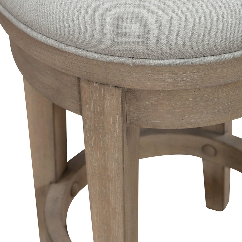 Brentwood Upholstered Swivel Console Stool  - Sandstone