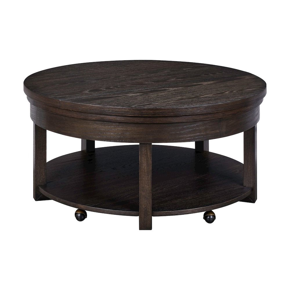 3 Pc Living Room Set Lift Top Cocktail Table, 2 Round End Tables