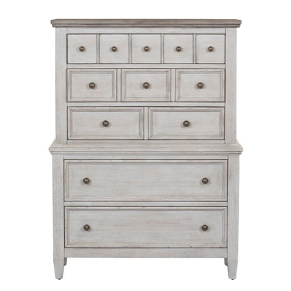 Heartland King Panel Bed, Dresser & Mirror, Chest